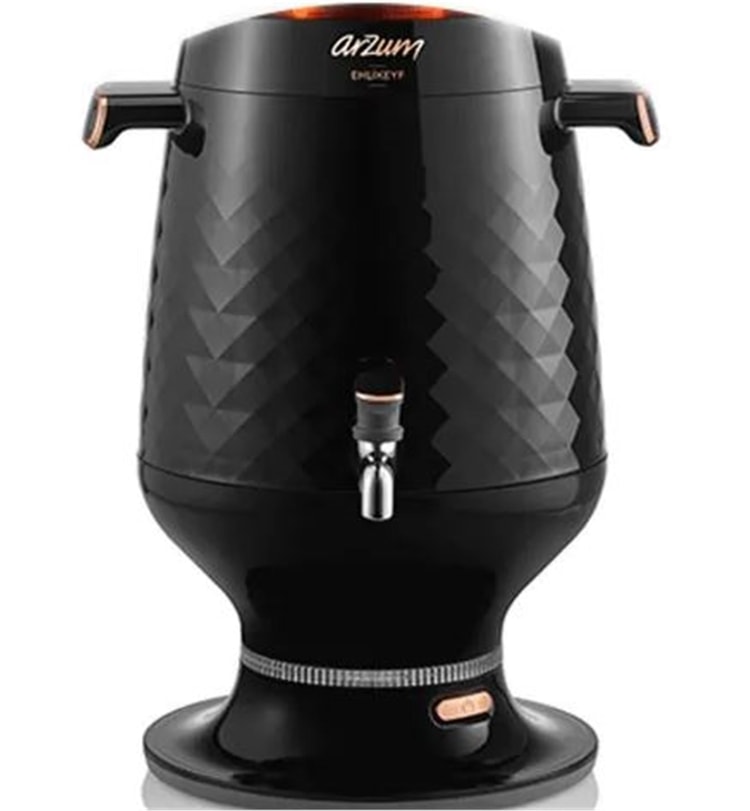 Arzum AR3083 Ehlikeyf Siyah 2200 W Cam Demlikli Semaver