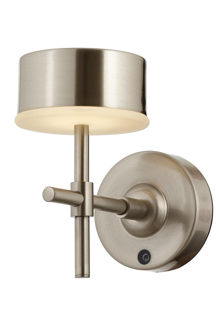 Avonni AP-64005-N Nikel Kaplama Aplik LED Metal Opal Pleksi 12x20 cm