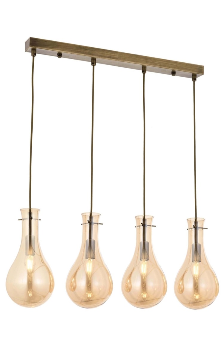 Avonni AV-1697-4EY Eskitme Kaplama Modern Avize E14 Metal Cam 80x15 cm