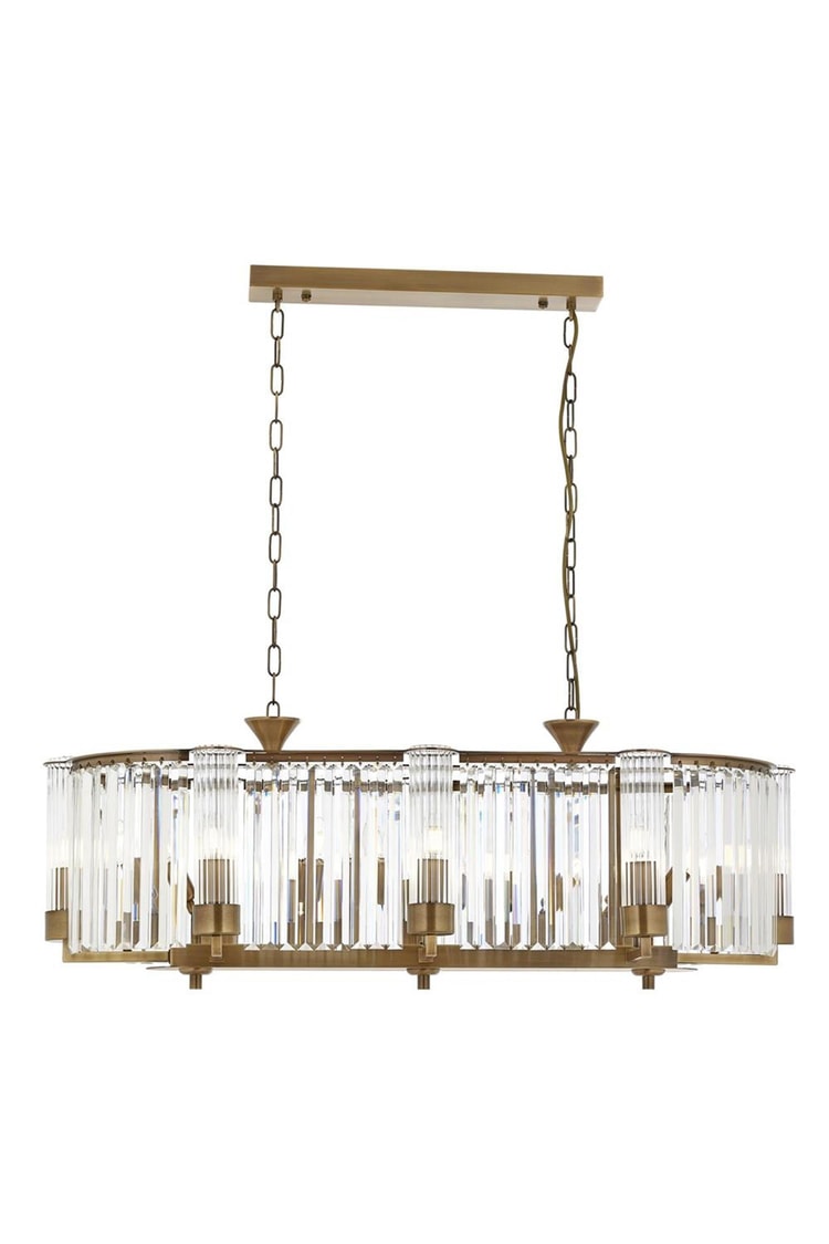 Avonni AV-1909-8E-YM Eskitme Kaplama Modern Avize E14 Metal Kristal 105x40 cm