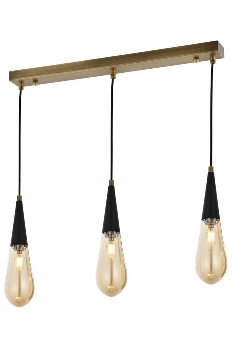 Avonni AV-4236-3EY Eskitme Kaplama Modern Avize E14 Metal Cam 65x10 cm