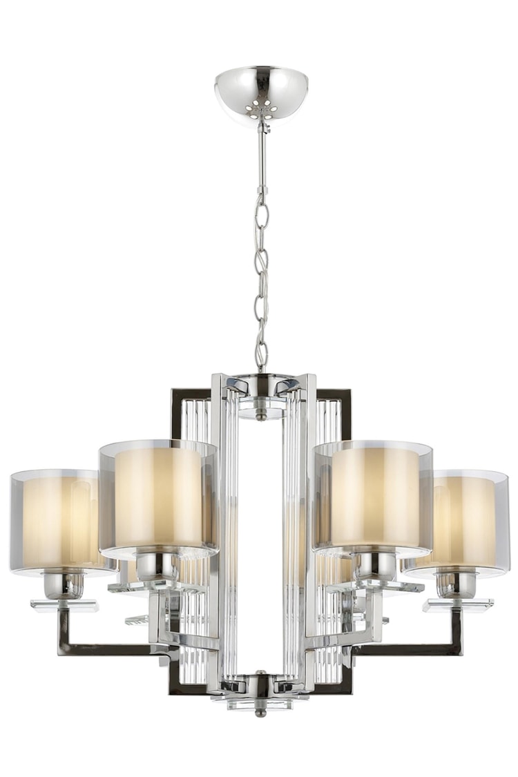 Avonni AV-4285-6K Krom Kaplama Modern Avize E27 Metal Cam 70 cm