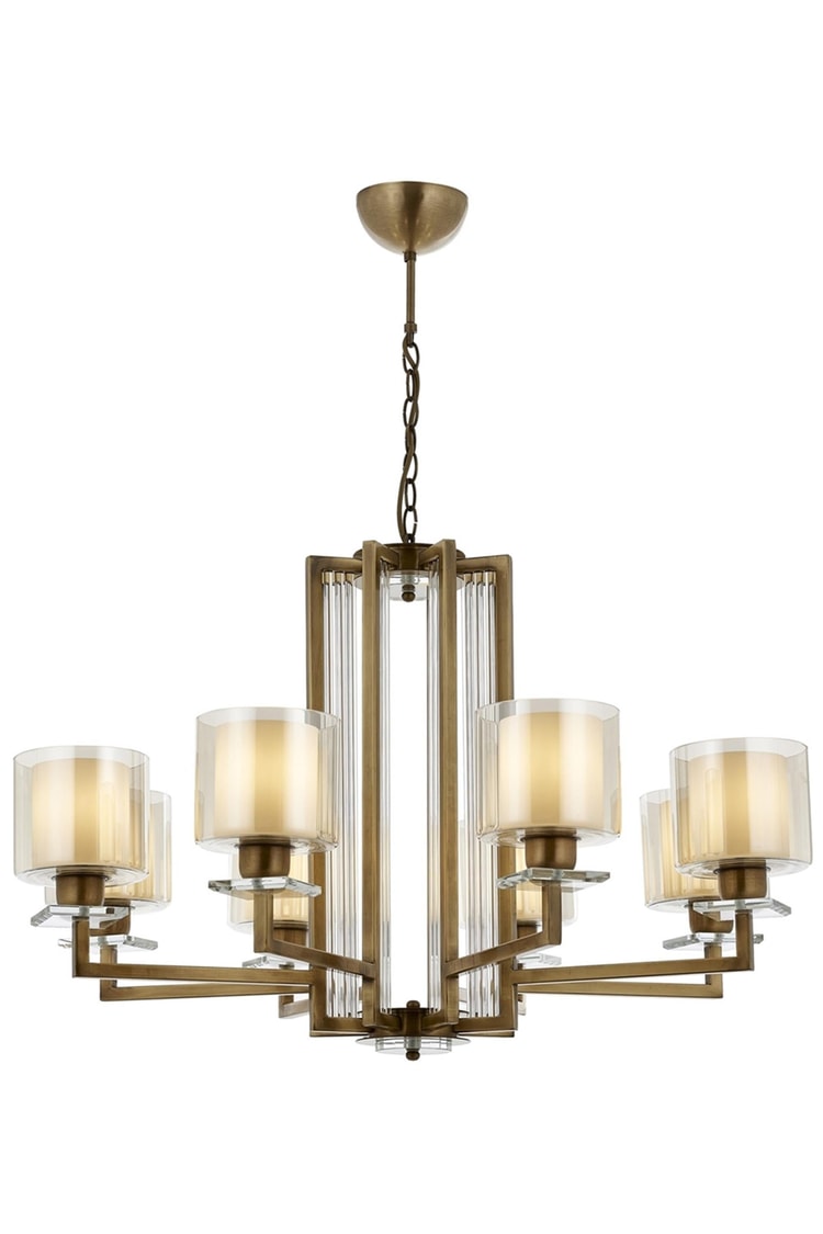 Avonni AV-4285-8E Eskitme Kaplama Modern Avize E27 Metal Cam 80 cm