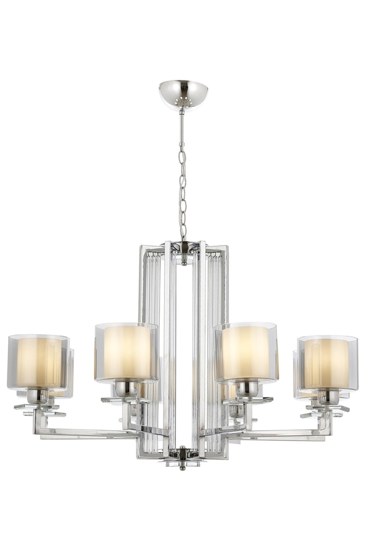 Avonni AV-4285-8K Krom Kaplama Modern Avize E27 Metal Cam 80 cm