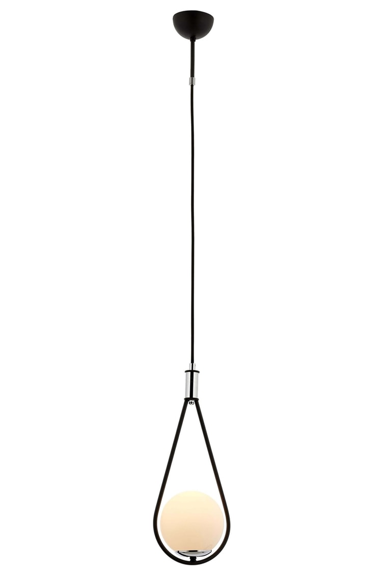 Avonni AV-4316-1BSY Siyah Boya Modern Avize G9 Metal Cam 20 cm