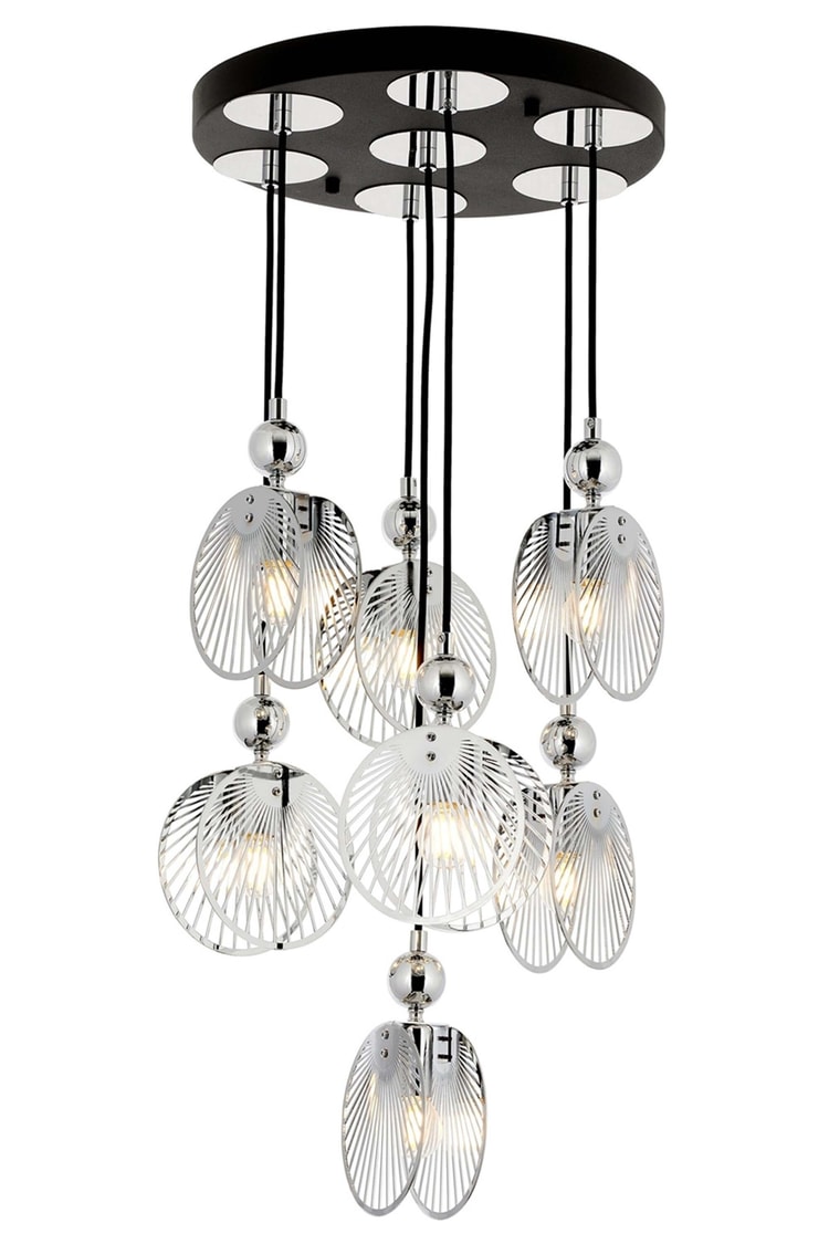 Avonni AV-4317-7KT Krom Kaplama Modern Avize E27 Metal 40 cm