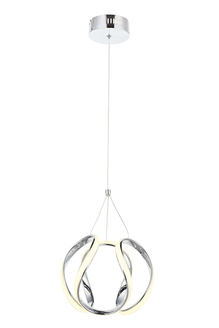 Avonni AV-4339-KK Krom Kaplama Modern Avize LED Metal Pleksi 40 cm