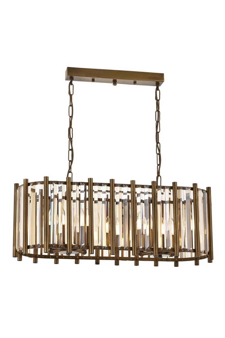 Avonni AV-65222-YM-E Eskitme Kaplama Modern Avize E14 Metal Kristal 65x22 cm