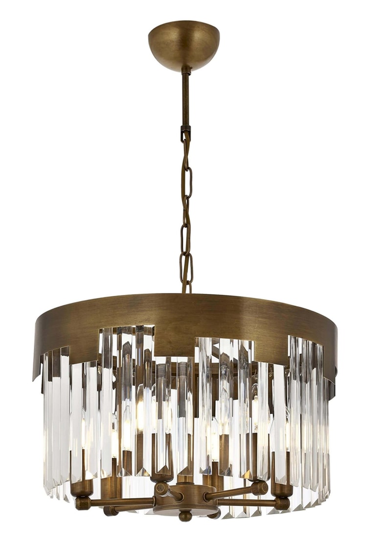 Avonni AV-65225-E40 Eskitme Kaplama Klasik Avize E14 Metal Kristal 40 cm