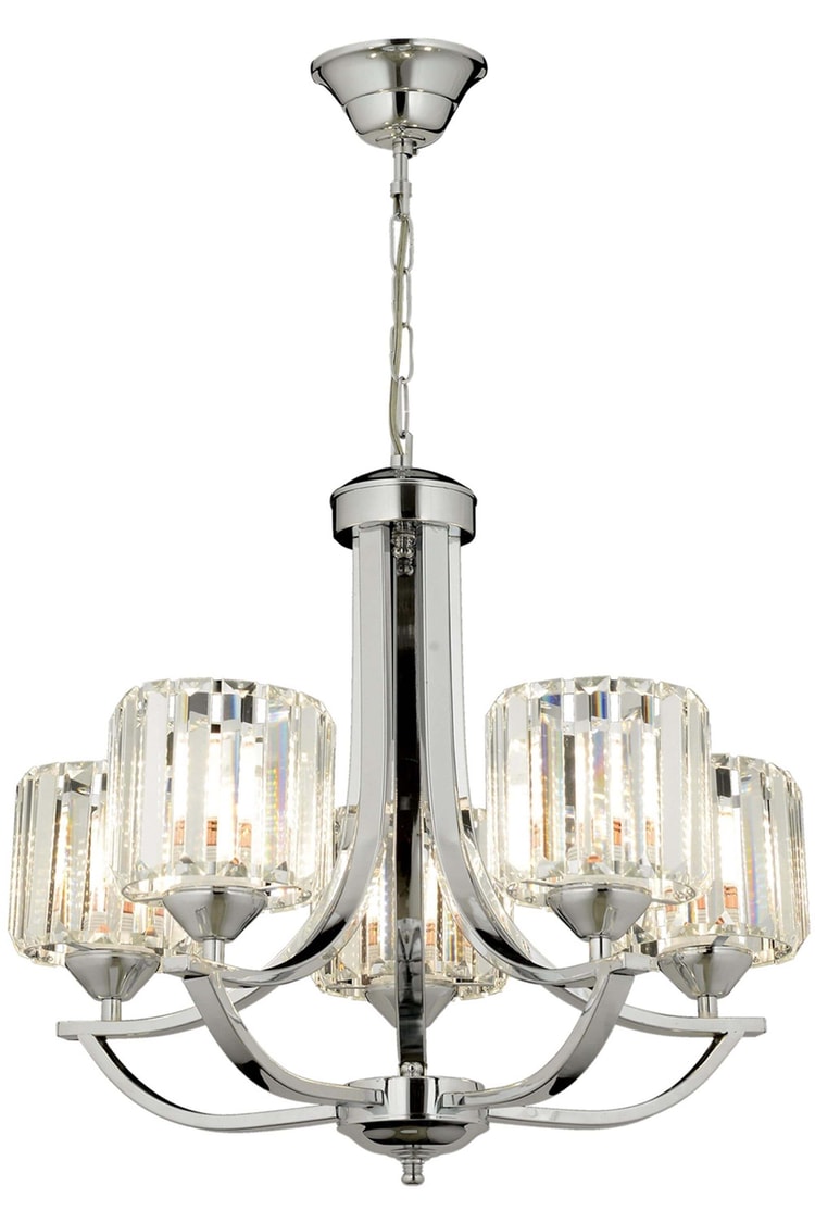 Avonni AV-65226-5K Krom Kaplama Modern Avize E27 Metal Kristal 55 cm