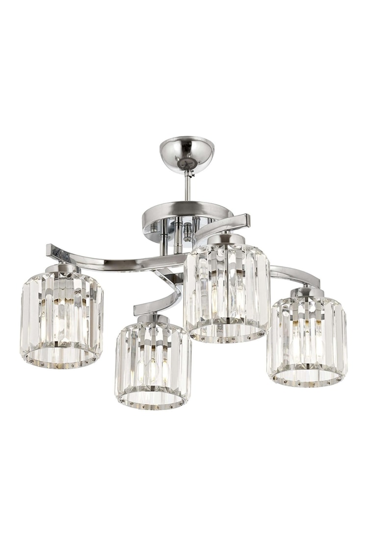 Avonni AV-65229-4K Krom Kaplama Modern Avize E27 Metal Kristal 58 cm