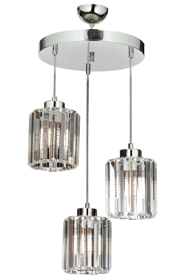 Avonni AV-65230-3KT Krom Kaplama Modern Avize E27 Metal Kristal 40 cm