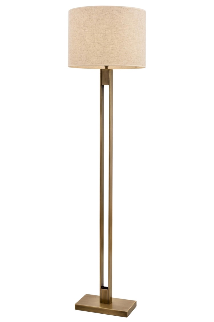 Avonni LM-9108-1E Eskitme Kaplama Lambader E27 Metal Kumaş 40 cm