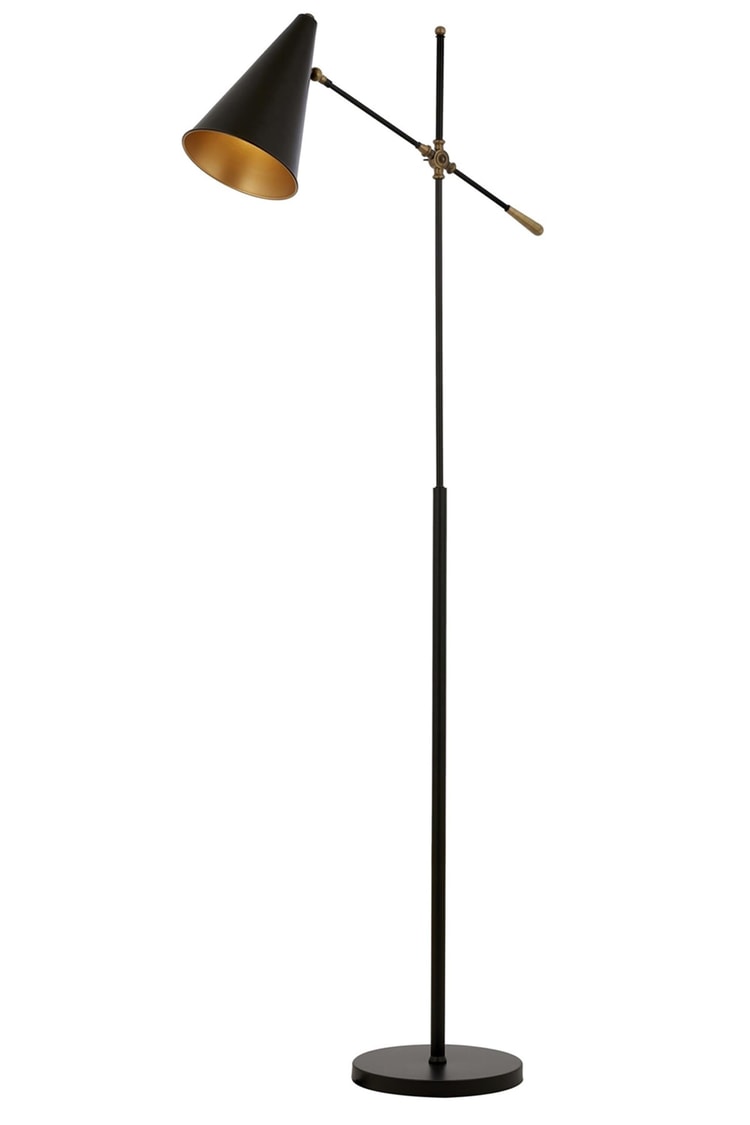 Avonni LM-9114-1BSY Siyah Boya Lambader E27 Metal 20x75 cm