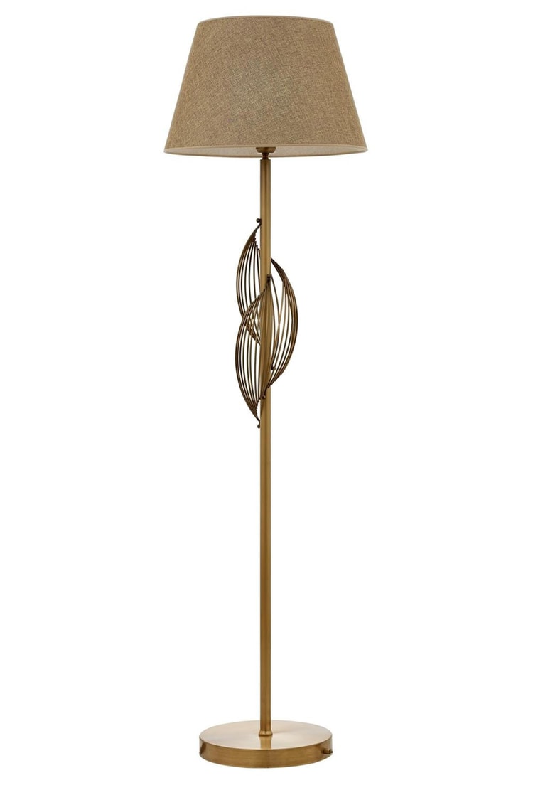 Avonni LM-9133-1E Eskitme Kaplama Lambader E27 Metal Kumaş 45 cm