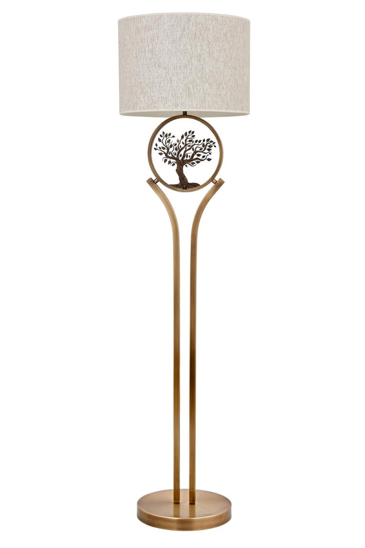 Avonni LM-9135-1E Eskitme Kaplama Lambader E27 Metal Kumaş 45 cm
