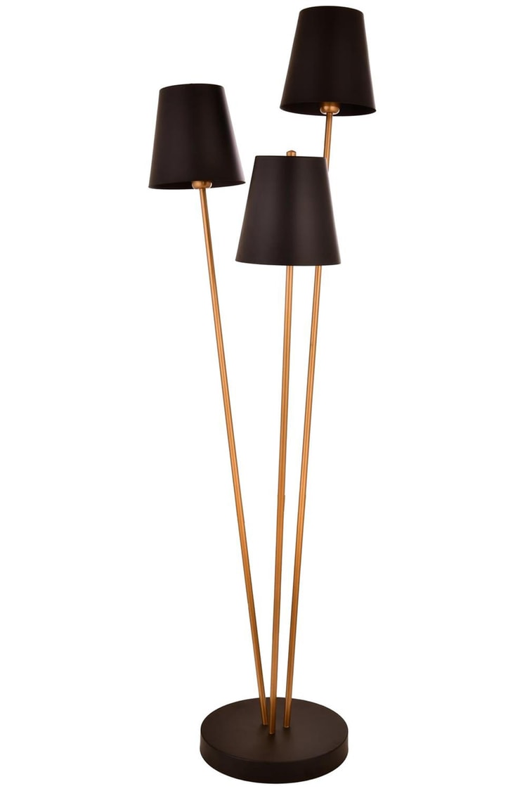 Avonni LM-9147-3BSY Eskitme/Siyah Kaplama/Boya Lambader E27 Metal 50 cm