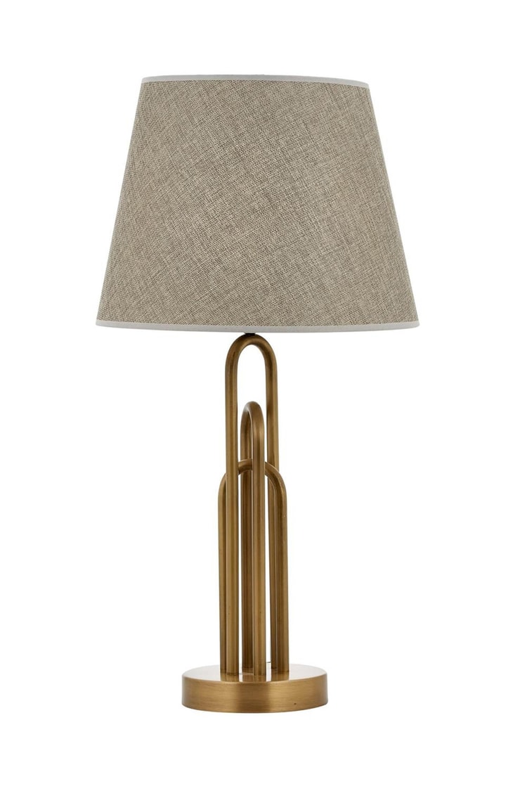 Avonni ML-9134-1E Eskitme Kaplama Masa Lambası E27 Metal Kumaş 33 cm