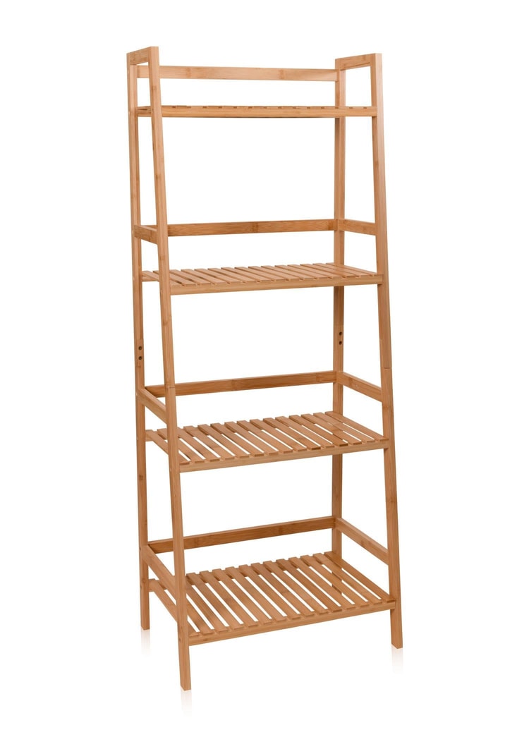 Bambu 4 Katlı Düzenleyici Dolap Raf 120x49x32 Cm