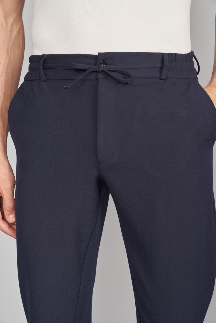 Barrichello Lacivert Erkek Jogger (İpli) Bolivya Polyviskon Pantolon