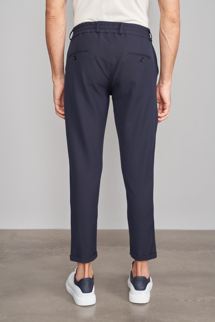 Barrichello Lacivert Erkek Jogger (İpli) Bolivya Polyviskon Pantolon