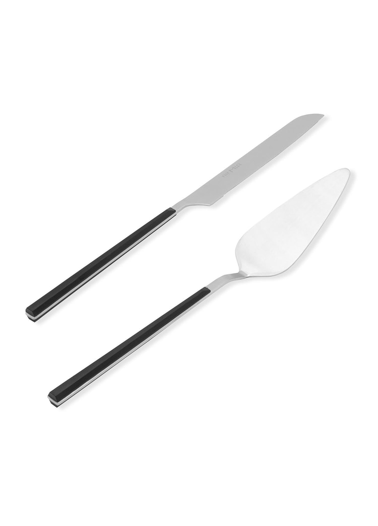 Bianco Pasta Servis Takımı Gümüş 2 Parça CKB0251