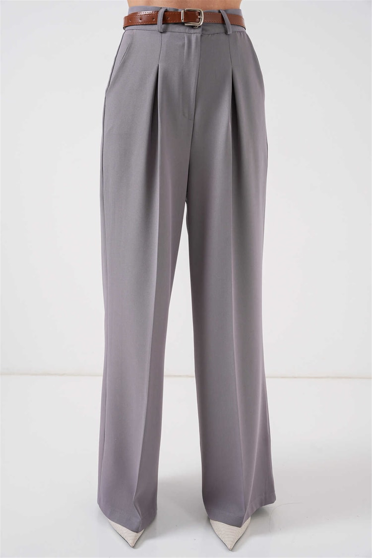 Bigdart Y26 30051 Gri Kadın Palazzo Pantolon 38-44