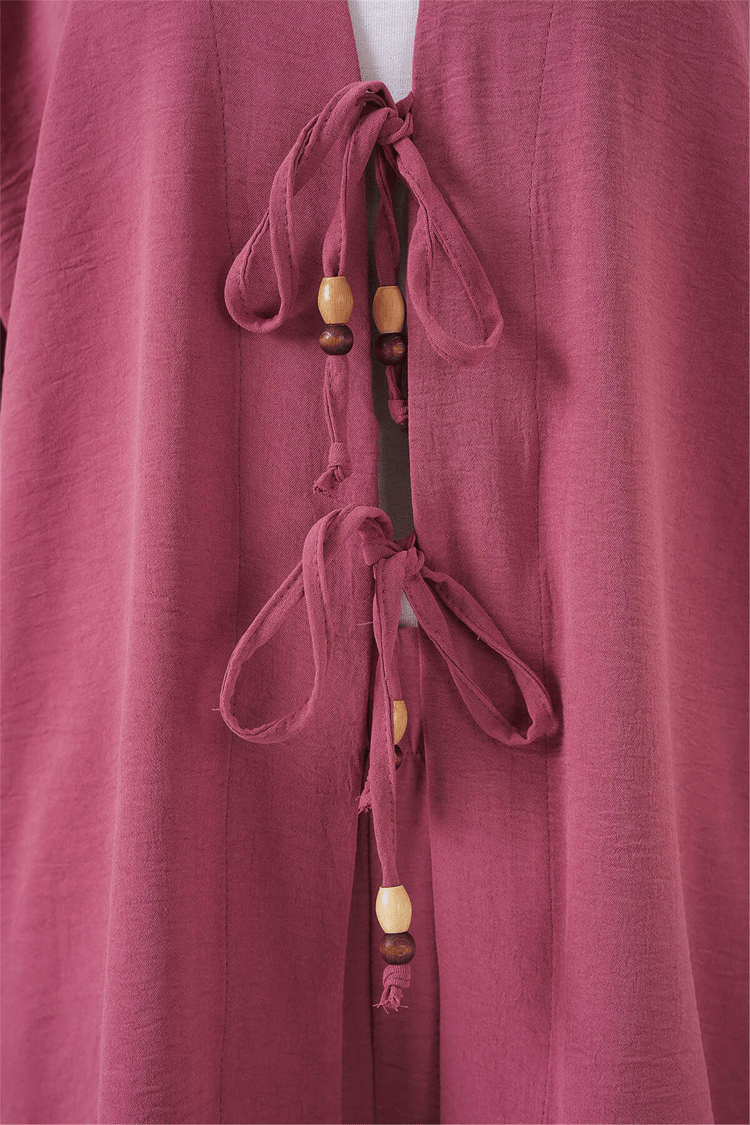 Bigdart Y26 6739 Gül Kurusu Ayrobin Kimono İkili Takım 36-44