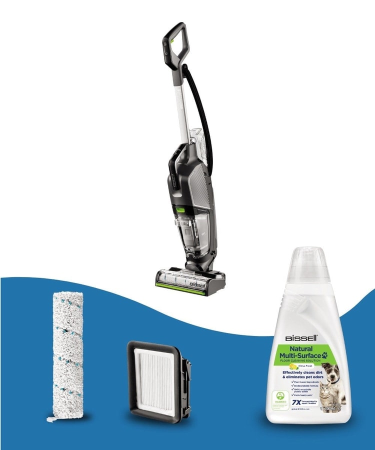 Bissell Crosswave Hydrosteam Pet Select Buharlı Dikey Süpürme ve Silme Makinesi