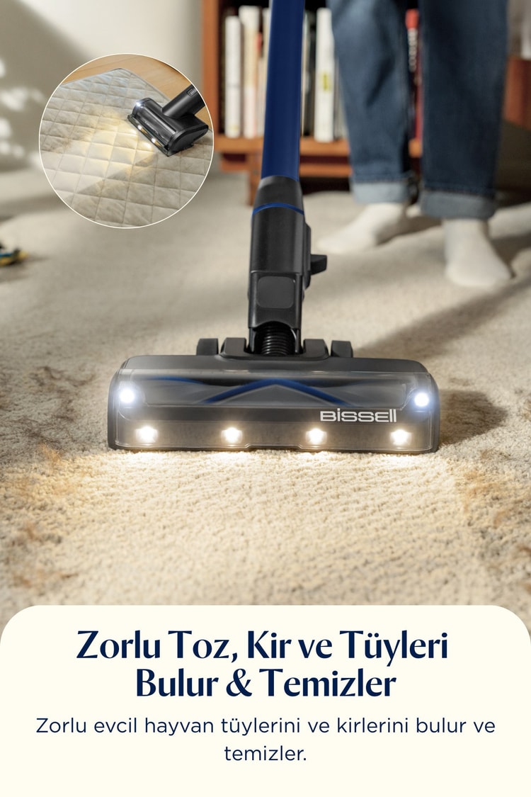 Bissell FurGuard Pro 2'si 1 Arada Kablosuz Dikey Süpürge