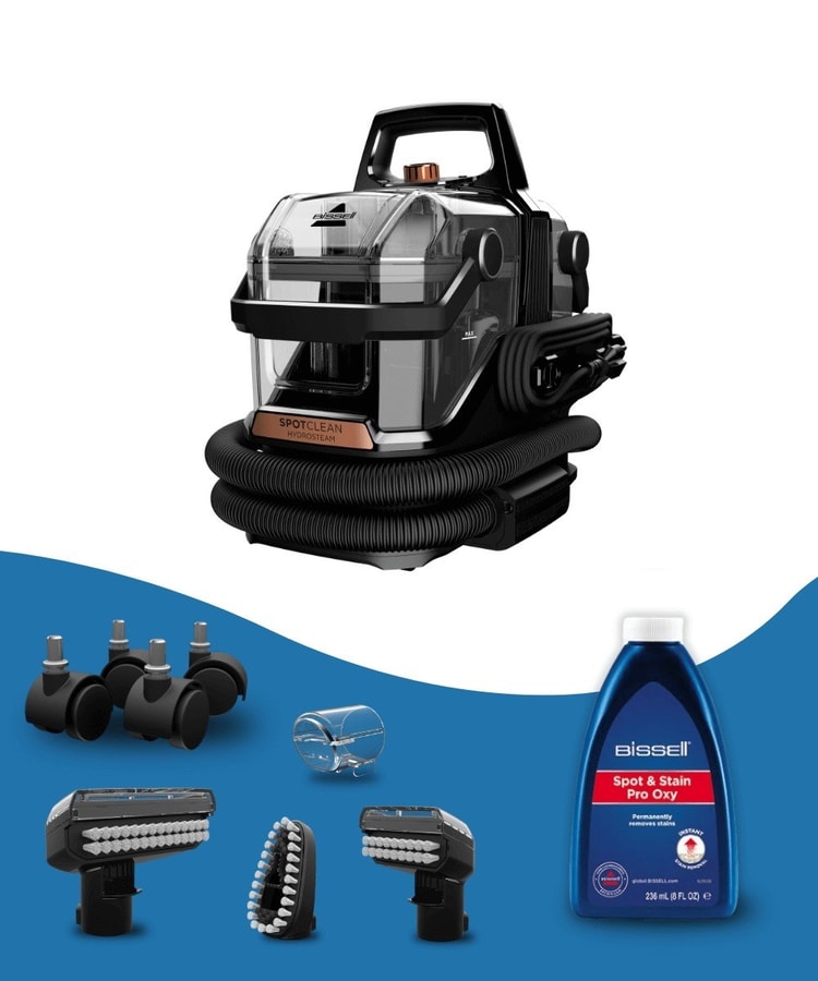 Bissell SpotClean HydroSteam Pro Buharlı Farklı Yüzeylerde Kullanıma Uygun Halı – Koltuk Yıkama ve Leke Çıkarma Makinesi