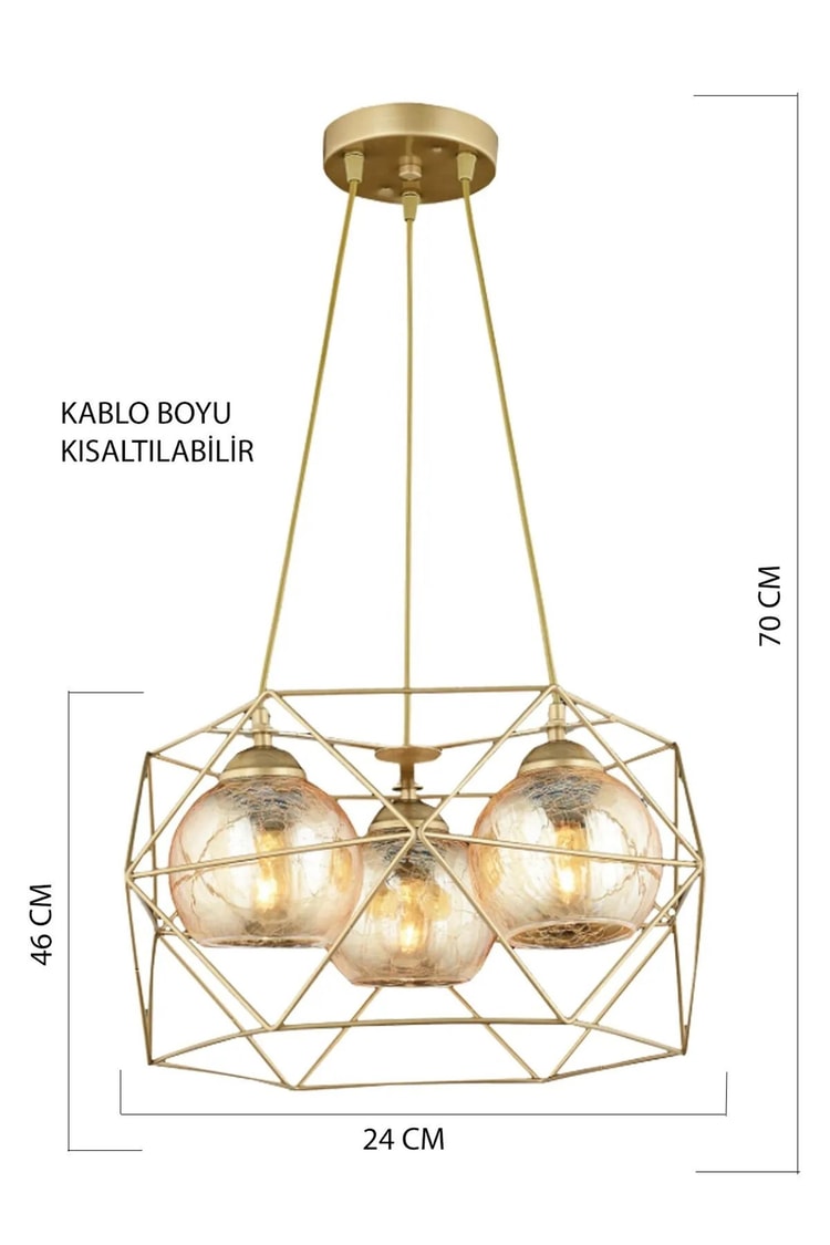 Bondy 3 Lü Eskitme Sarkıt Avize