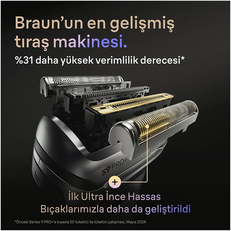 Braun Series 9 Pro Plus 9675CC Islak ve Kuru Tıraş Makinesi