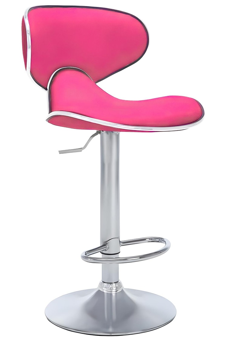 Bürocci Zen Bar Taburesi - Gül Kurusu Modern Deri Metal Ayaklı Yüksek Tezgah Sandalyesi - 9549S0490