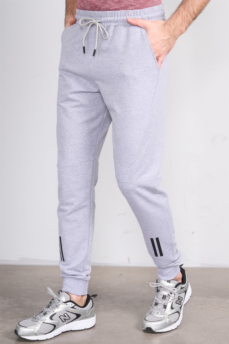C.K Y26 7105 Mnt Gri Erkek Penye 2 İplik Eşofman Alt