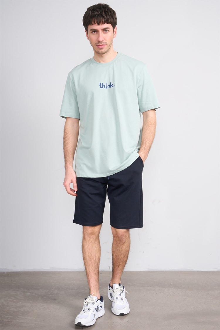 C.K Y26 1456 Mnt Lacivert Erkek Licrasız 2 İplik Short