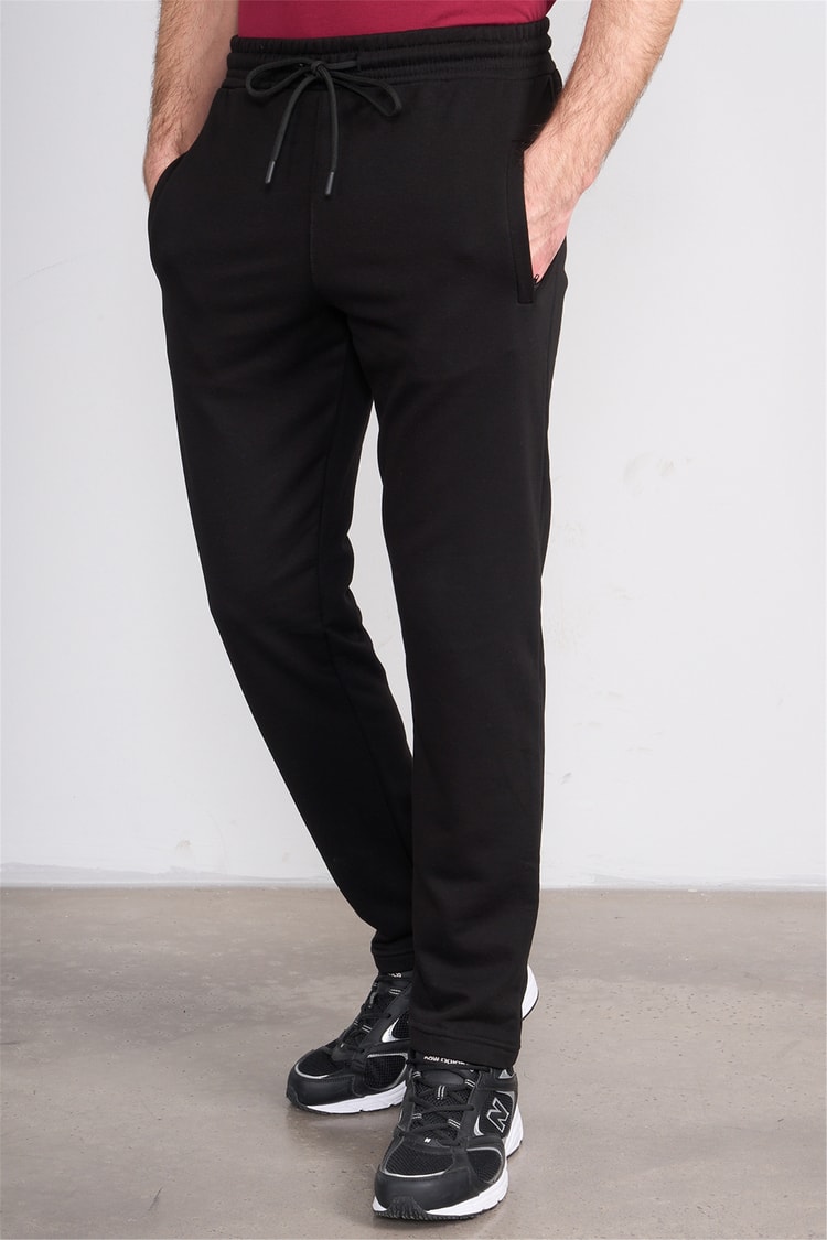 C.K Y26 7006 Mnt Siyah Erkek 3 İp Şardonsuz Eşofman Alt
