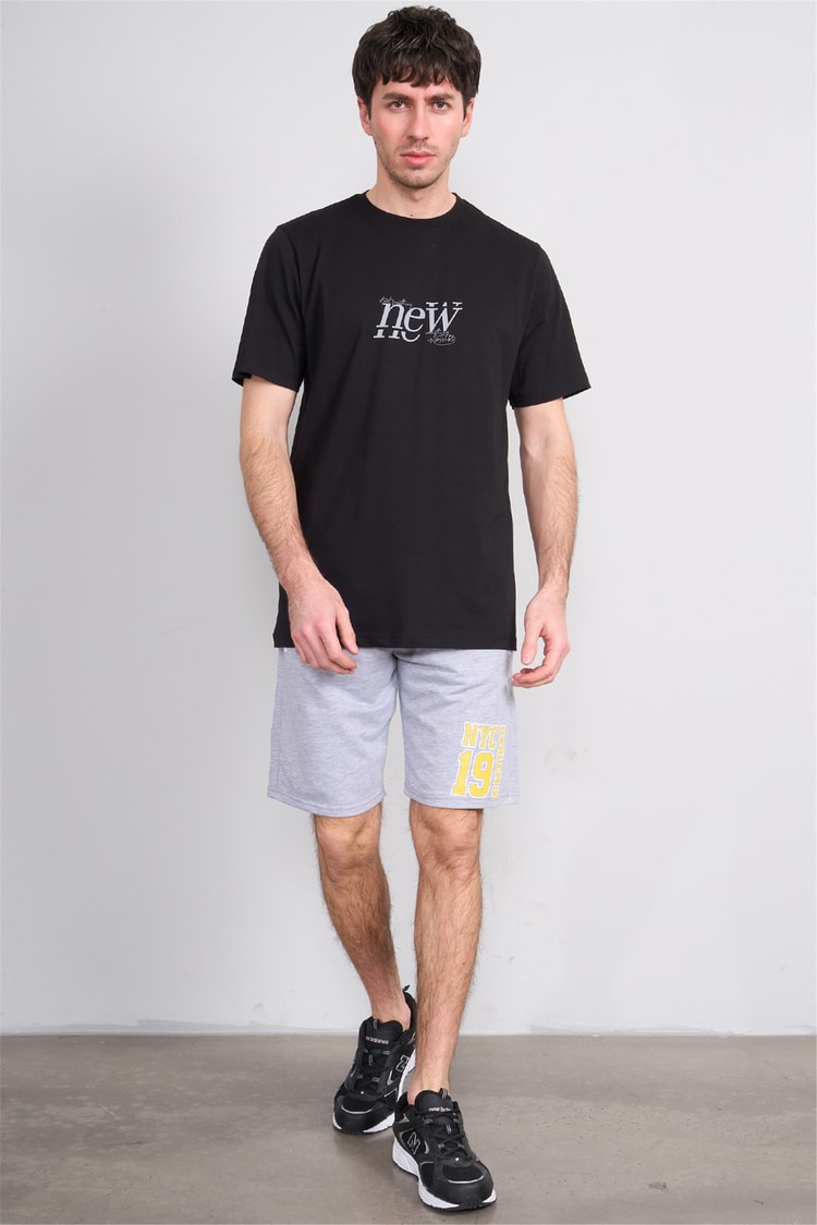 C.K Y26 1118 Mnt Gri Erkek Licrasız 2 İplik Short