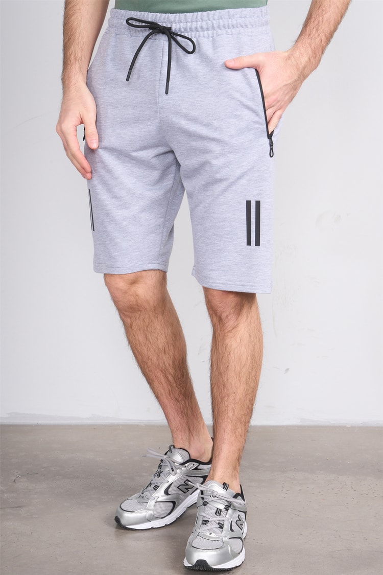 C.K Y26 1457 Mnt Gri Erkek Licrasız 2 İplik Short