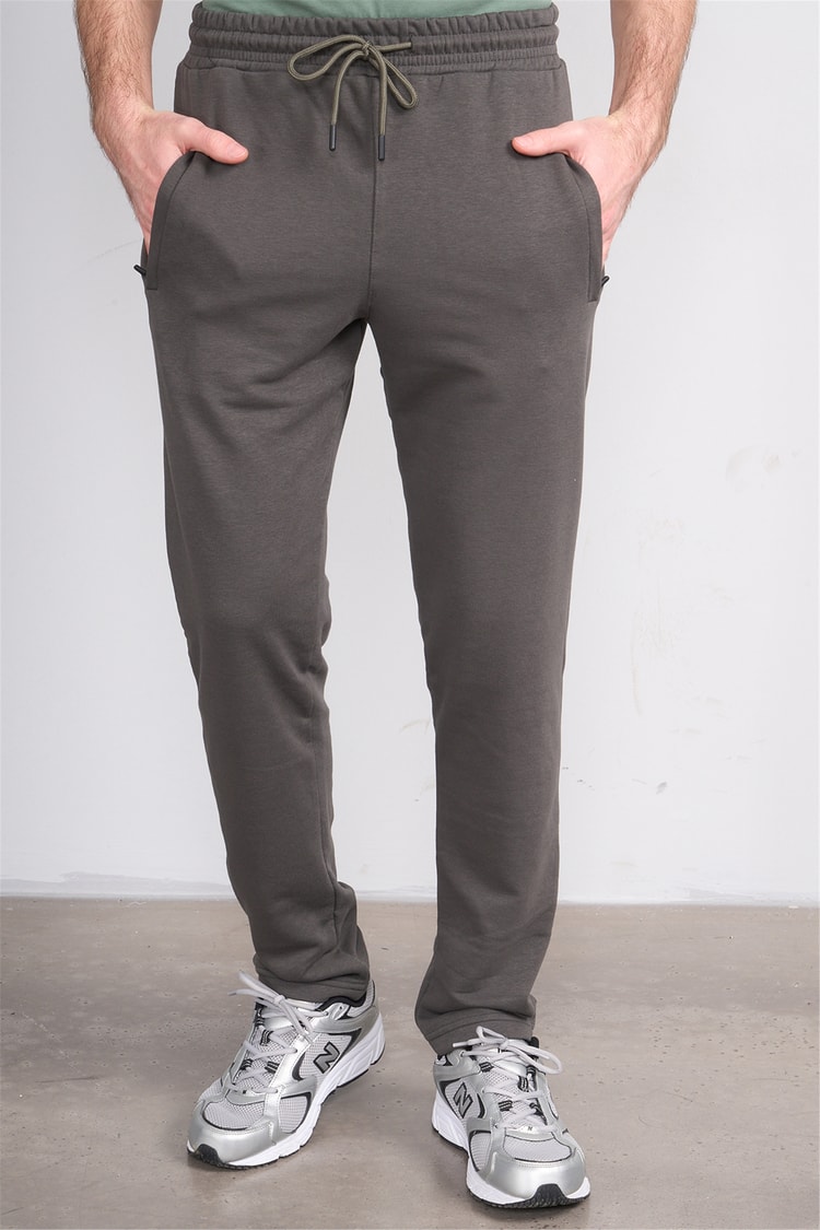 C.K Y26 7006 Mnt Haki Erkek 3 İp Şardonsuz Eşofman Alt