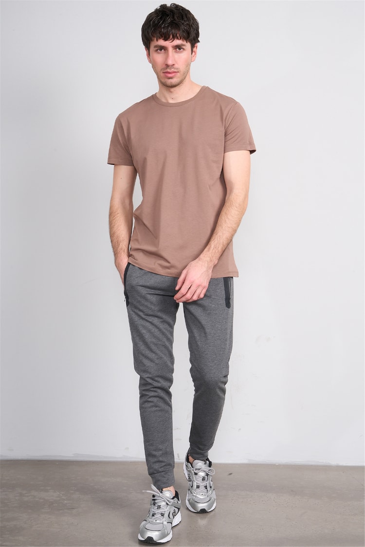C.K Y26 6002 Mnt Antrasit Erkek Double Face Duz Paca Eşofman Alt