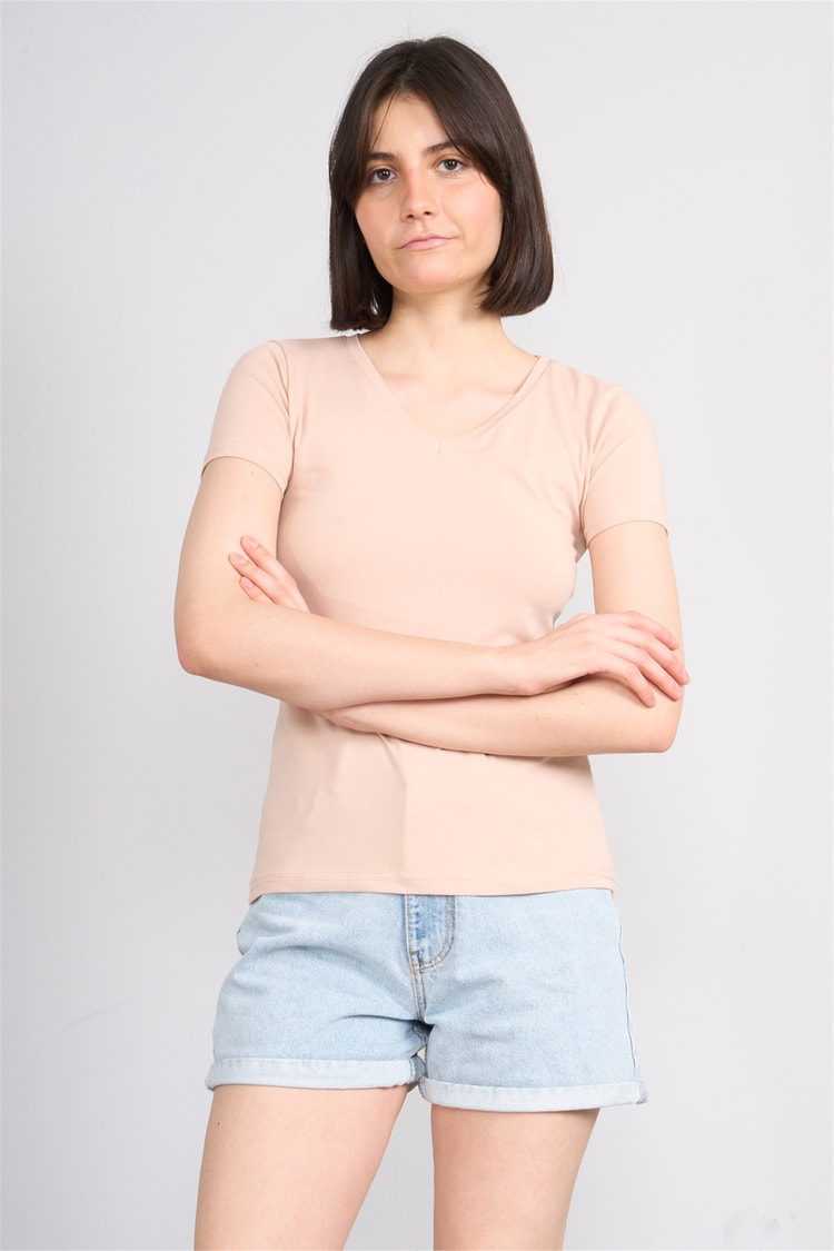 C.K Y26 8036 Pachie Byn V.Yk Basic T-shirt Tas
