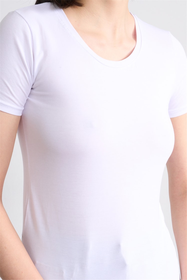 C.K Y26 8037 Pachie Byn B.Yk Basic T-shirt Beyaz