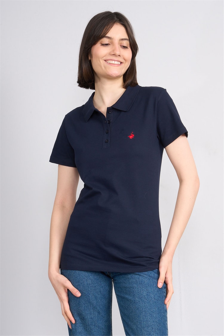 C.K Y26 8961 Cstp Byn Polo Yk. Pıke Nakışlı S.Fıt T-shirt Laci