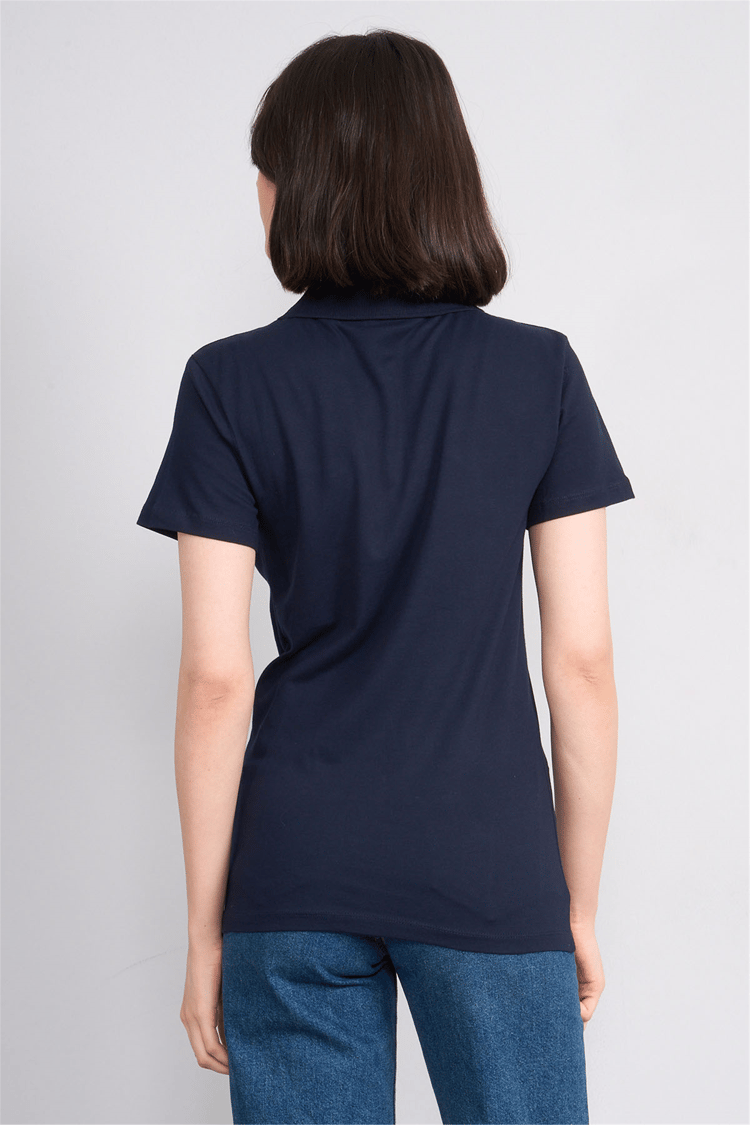 C.K Y26 8961 Cstp Byn Polo Yk. Pıke Nakışlı S.Fıt T-shirt Laci