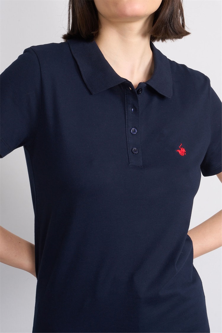 C.K Y26 8961 Cstp Byn Polo Yk. Pıke Nakışlı S.Fıt T-shirt Laci