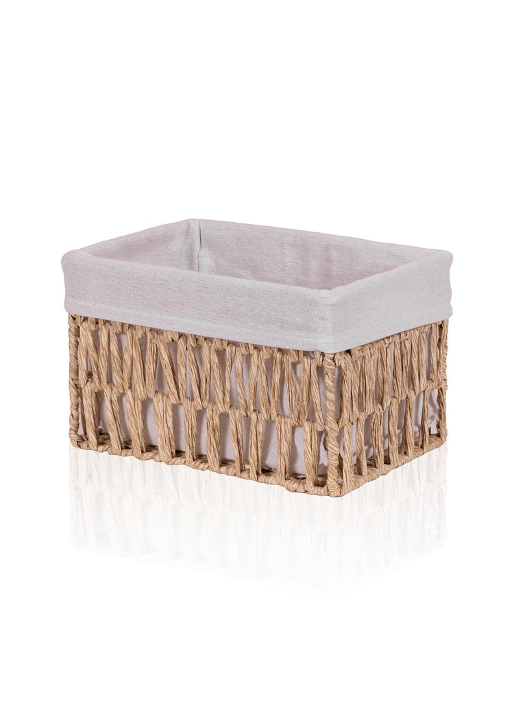 Cesta Hasır Organizer Sepet Naturel 26x18x16 cm