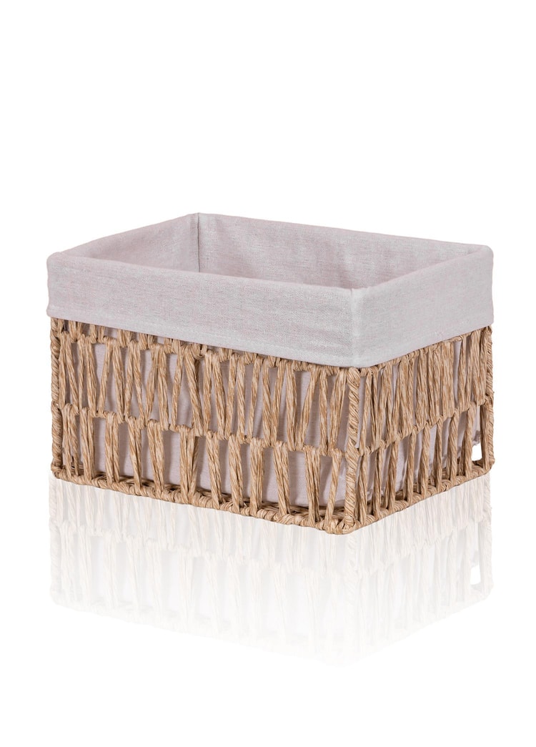 Cesta Hasır Organizer Sepet Naturel 30x22x19 cm