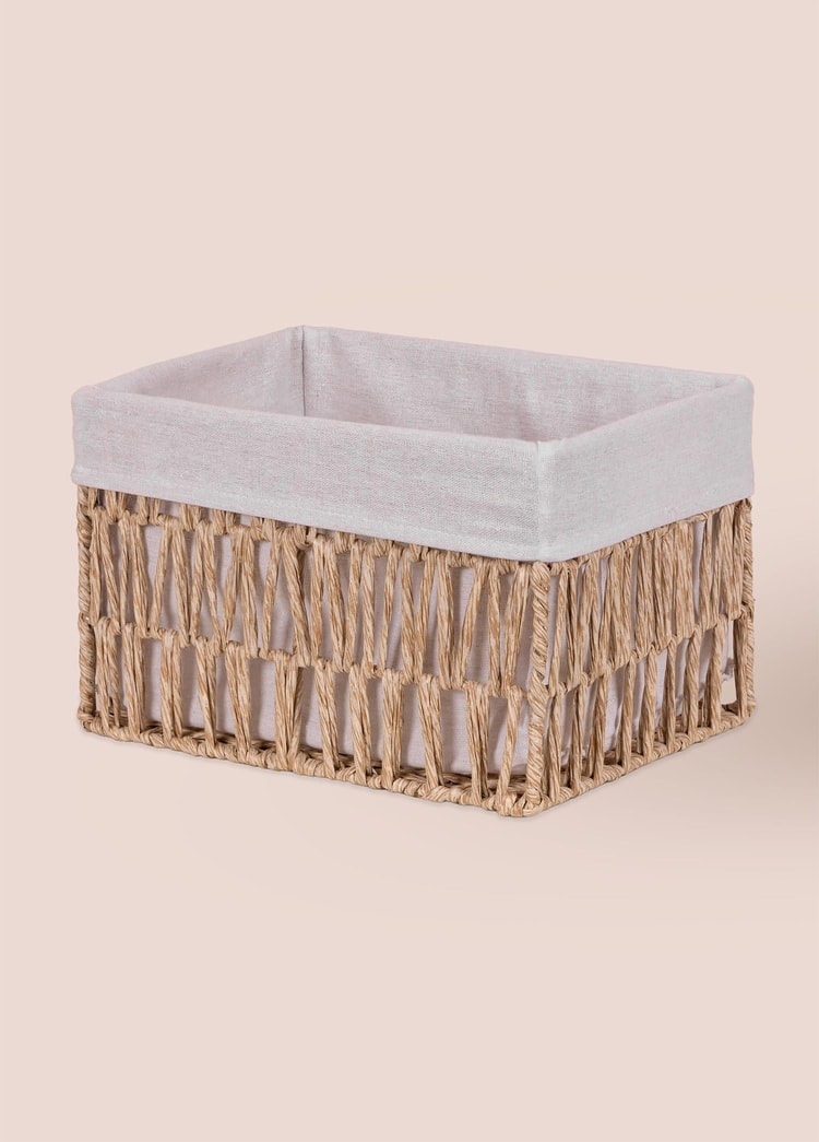 Cesta Hasır Organizer Sepet Naturel 30x22x19 cm