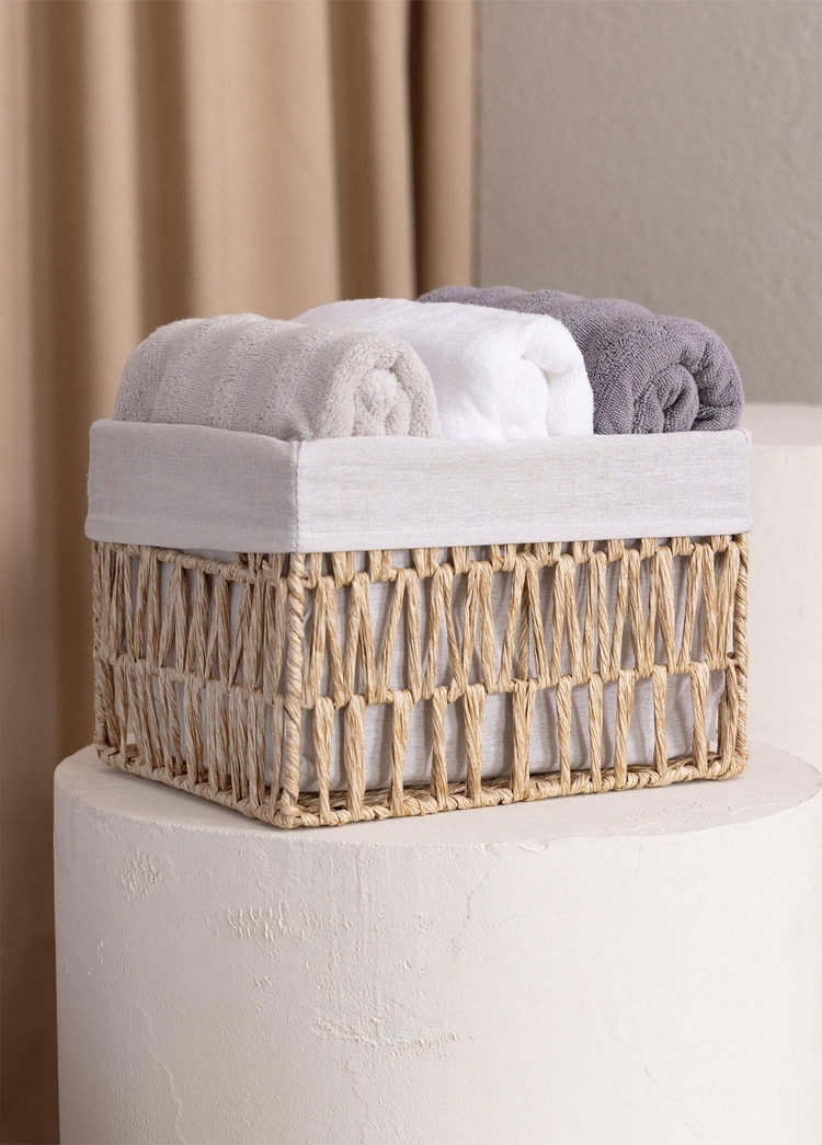 Cesta Hasır Organizer Sepet Naturel 30x22x19 cm